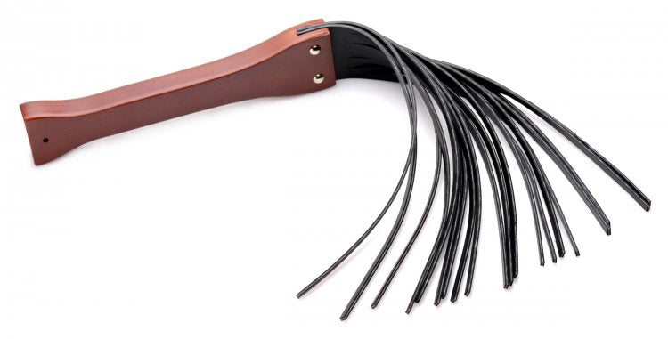 Floggers Master Series | Master Lasher Wooden Flogger - Black & Brown    | Awaken My Sexuality