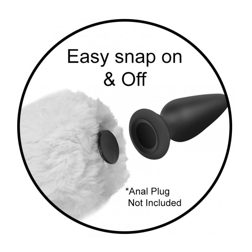 Tail Butt Plugs TAILZ | Interchangeable Bunny Tail White    | Awaken My Sexuality