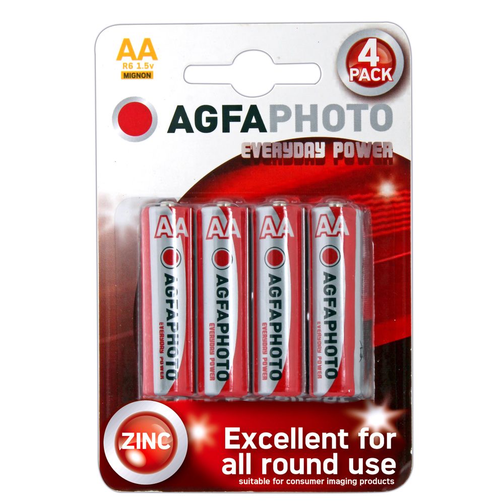 AGFA AA Batteries | 4 Batteries