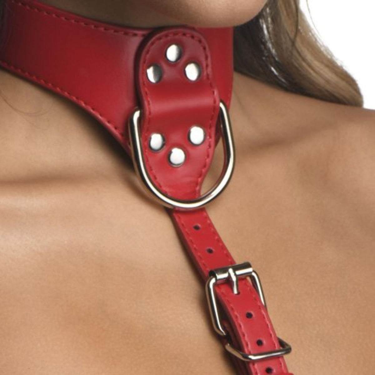 Bondage Harness STRICT | Female Chest Harness S/M - Red    | Awaken My Sexuality