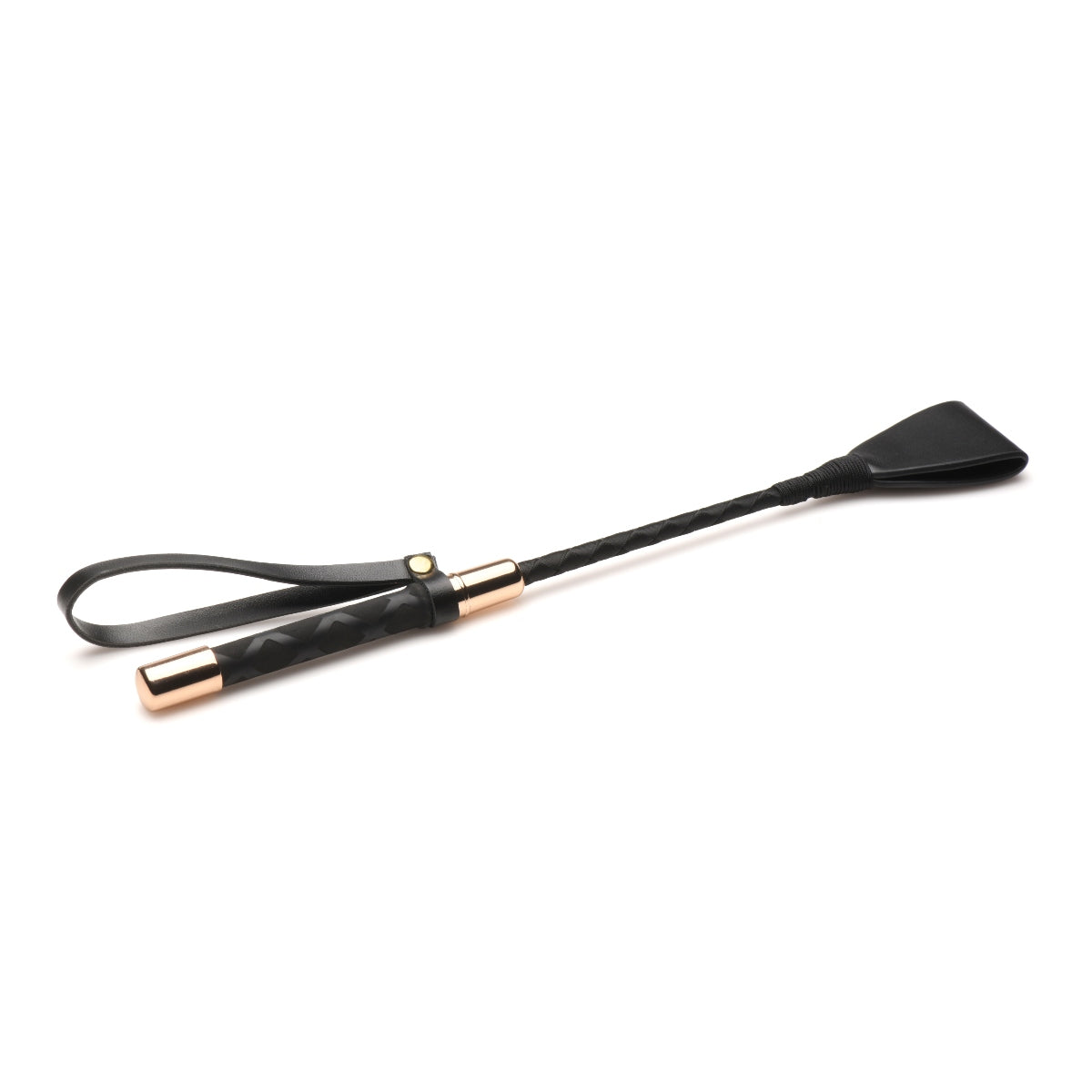 Whips & Paddles Master Series | Riding Crop 18 Inch - Black & Gold    | Awaken My Sexuality