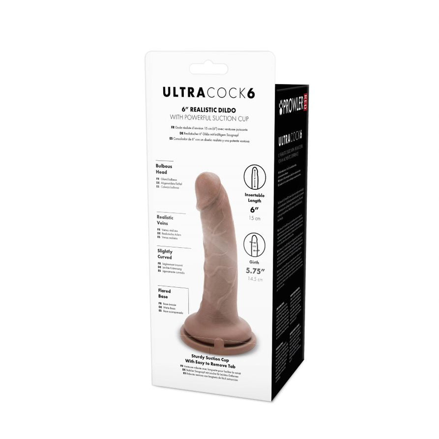 Suction Base Dildos Prowler RED Ultra Cock 6 Dildo - Caramel    | Awaken My Sexuality