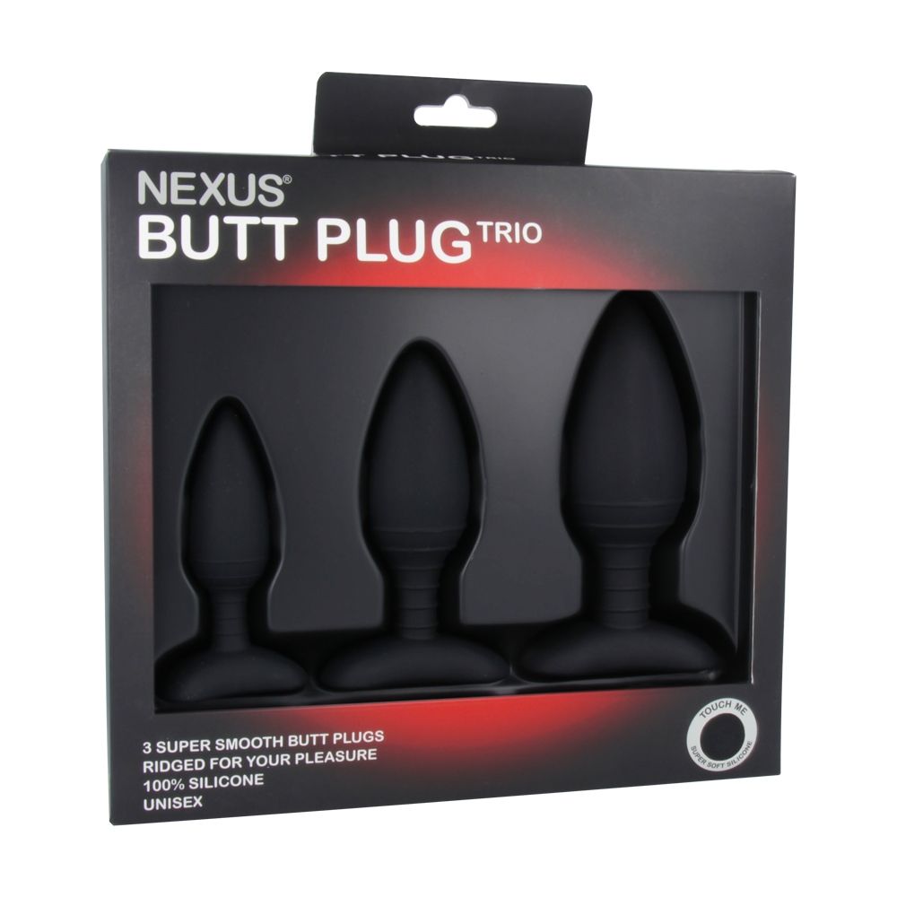 Butt Plugs Nexus Butt Plug Trio Black Assorted    | Awaken My Sexuality