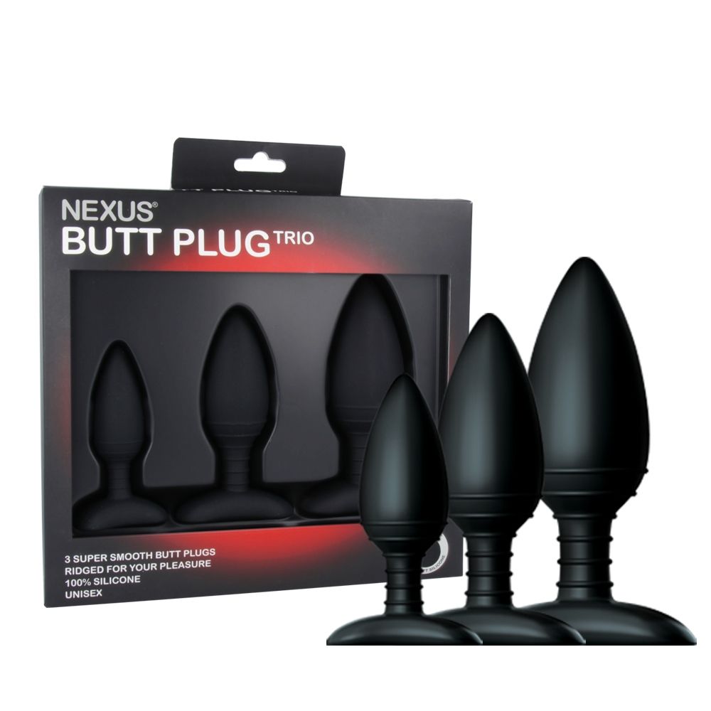 Butt Plugs Nexus Butt Plug Trio Black Assorted    | Awaken My Sexuality