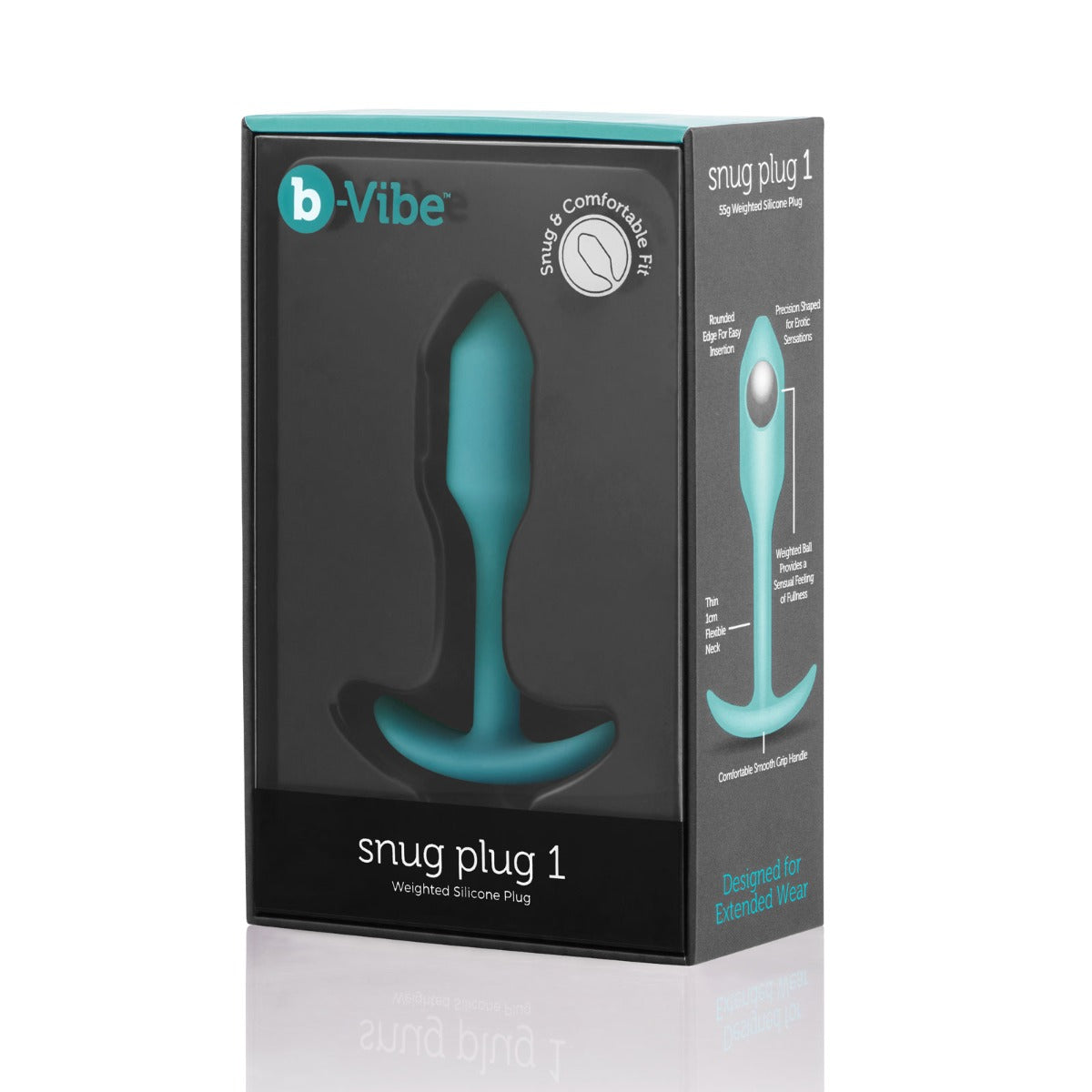 b-Vibe | Snug Plug 1 Weighted Silicone Plug - Mint Green