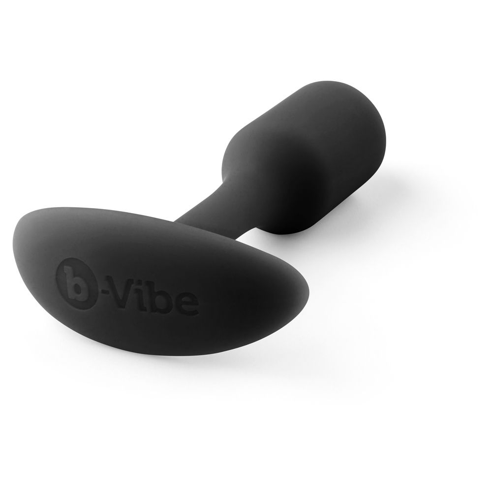  b-Vibe | Snug Plug 1 Weighted Silicone Plug  - Black    | Awaken My Sexuality