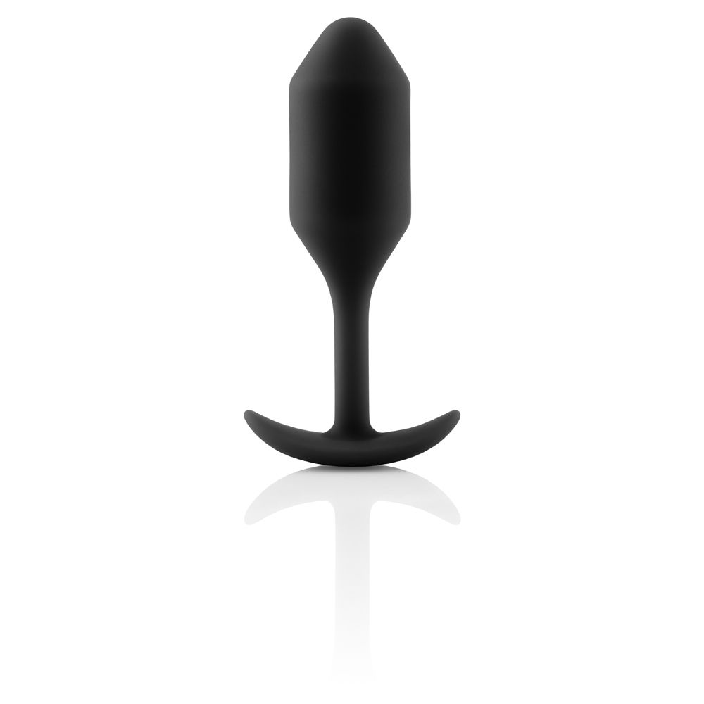b-Vibe | Snug Plug 2 Weighted Silicone Plug - Black