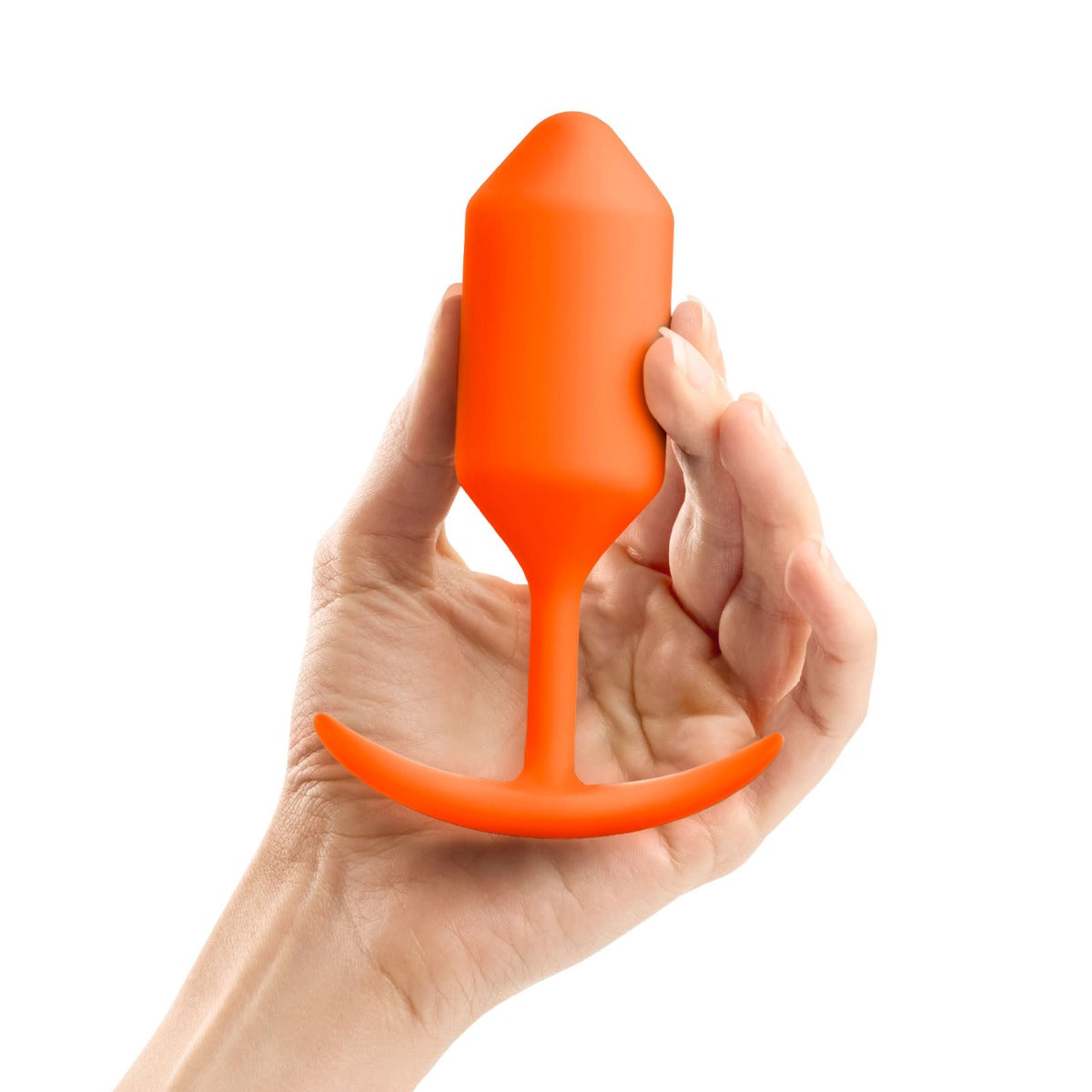 Butt Plugs b-Vibe | Snug Plug 3 Weighted Silicone Plug - Orange    | Awaken My Sexuality