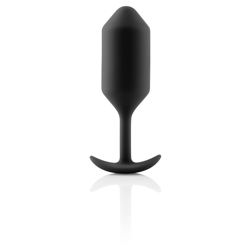 b-Vibe | Snug Plug 3 Weighted Silicone Plug -  Black