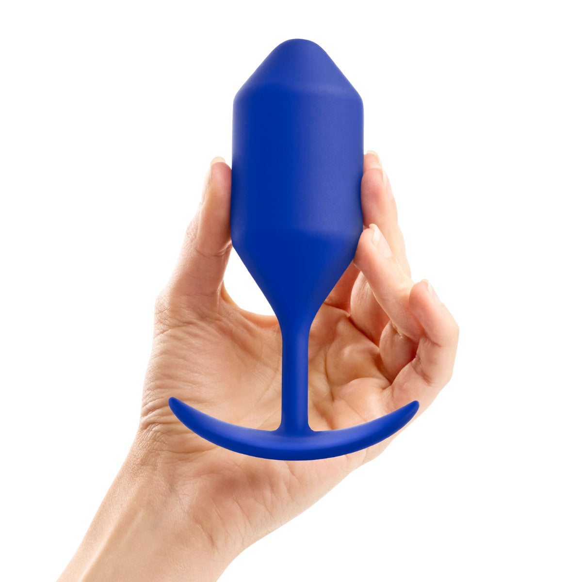 Butt Plugs b-Vibe | Snug Plug 4 Weighted Silicone Plug - Navy Blue    | Awaken My Sexuality