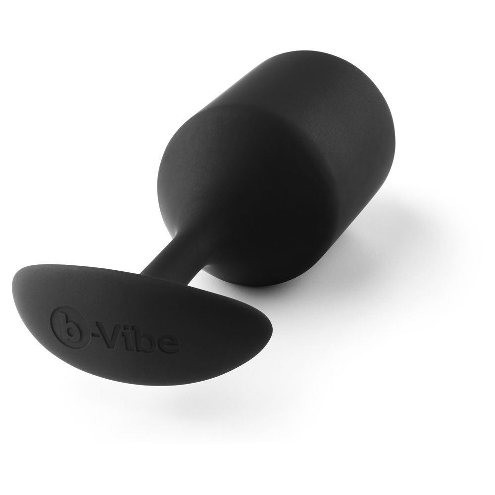 Butt Plugs b-Vibe | Snug Plug 4 Weighted Silicone Plug - Black    | Awaken My Sexuality