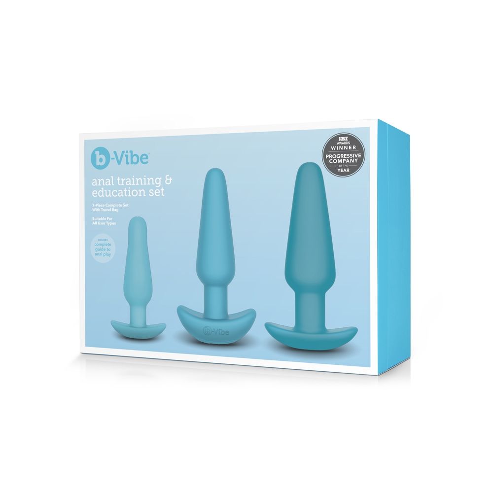 Vibrating Butt Plugs b-Vibe | Anal Education Set - Blue    | Awaken My Sexuality