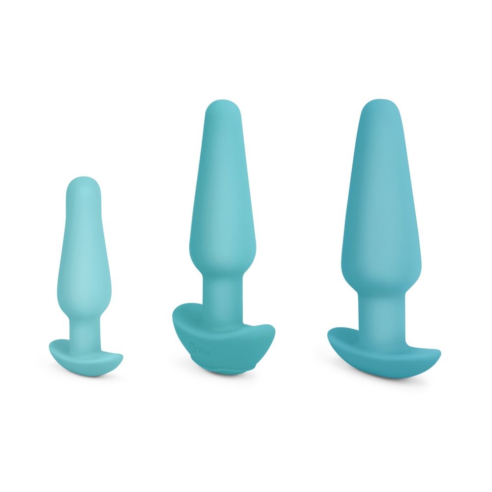 Vibrating Butt Plugs b-Vibe | Anal Education Set - Blue    | Awaken My Sexuality