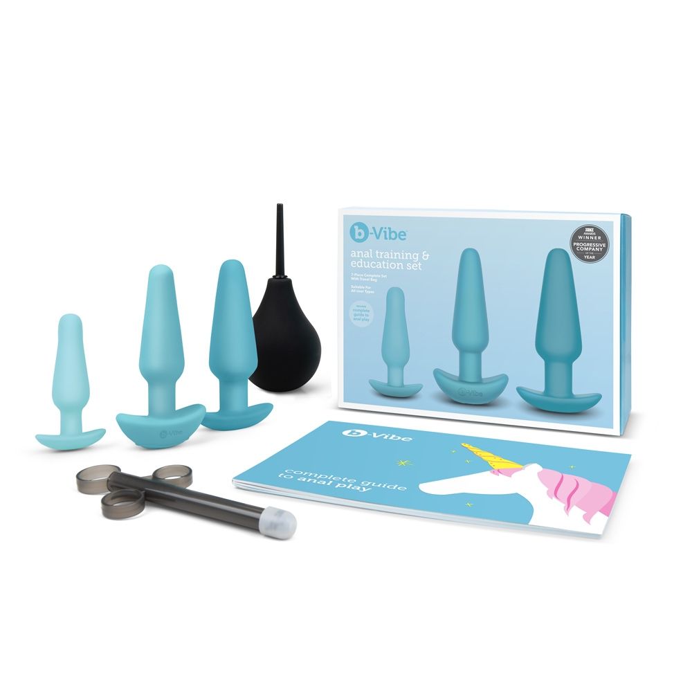 Vibrating Butt Plugs b-Vibe | Anal Education Set - Blue    | Awaken My Sexuality