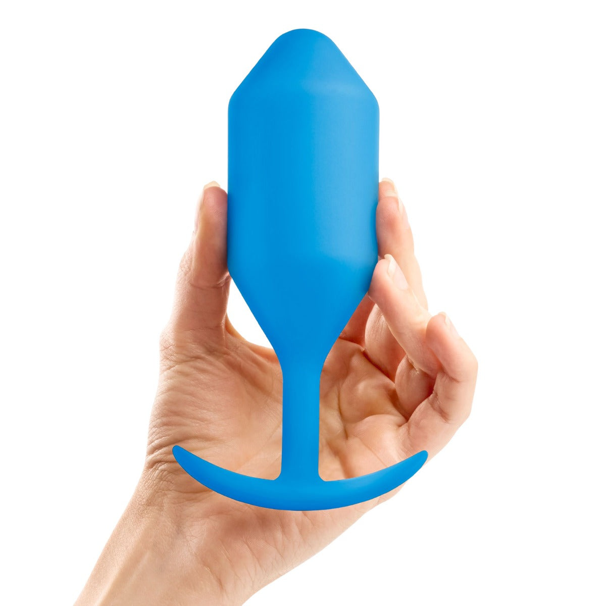 Butt Plugs b-Vibe | Snug Plug 5 Weighted Silicone Plug - Blue    | Awaken My Sexuality