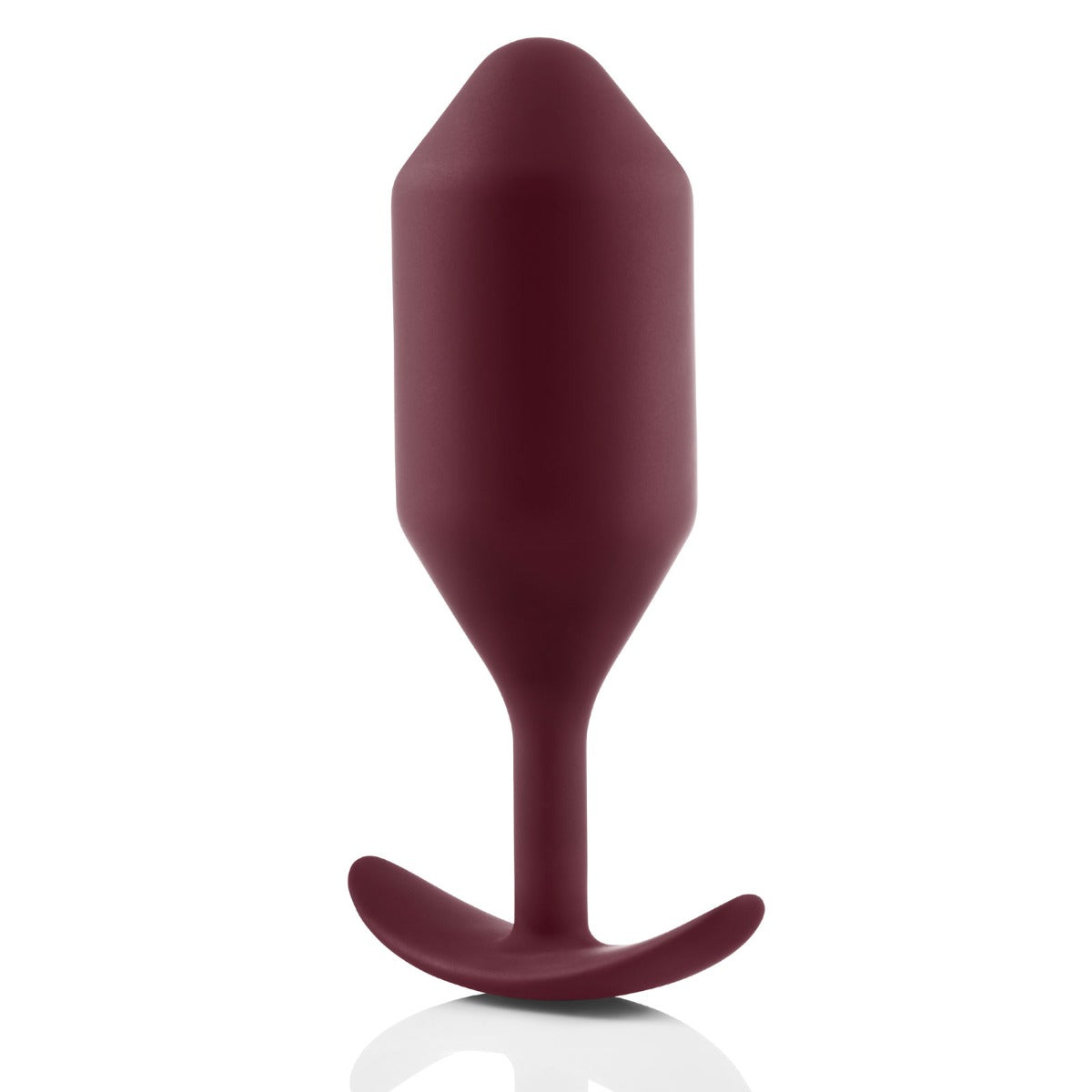 b-Vibe | Snug Plug 5 Weighted Silicone Plug - Dark Red