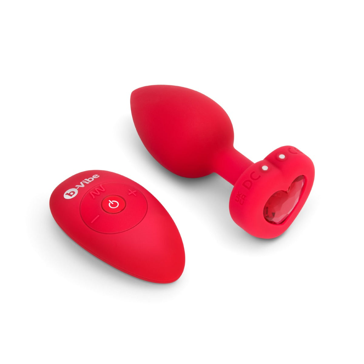 Vibrating Butt Plugs b-Vibe | Heart Shaped Remote Controlled Plug - Red M/L    | Awaken My Sexuality