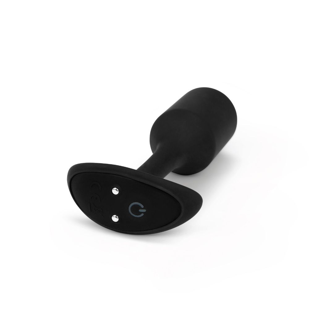 Vibrating Butt Plugs b-Vibe | Weighted & Vibrating Snug Plug 2 (Medium) - Black    | Awaken My Sexuality