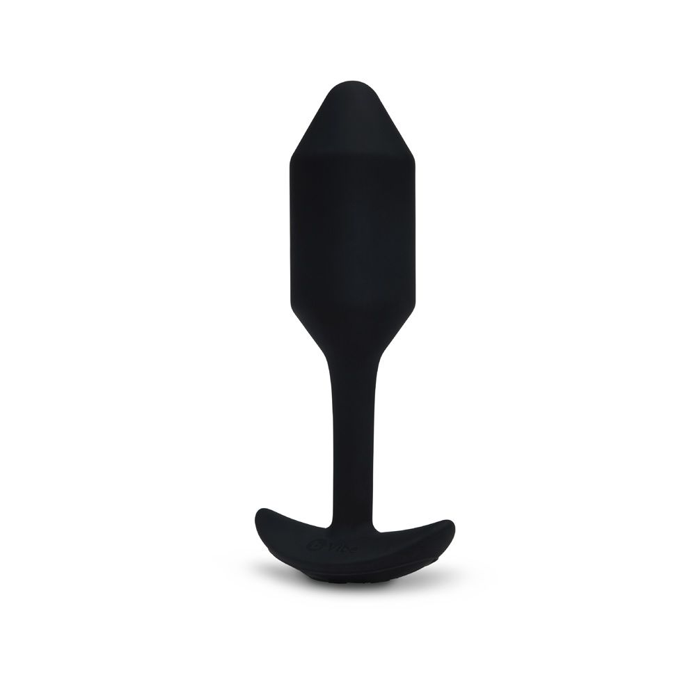 Vibrating Butt Plugs b-Vibe | Weighted & Vibrating Snug Plug 2 (Medium) - Black    | Awaken My Sexuality