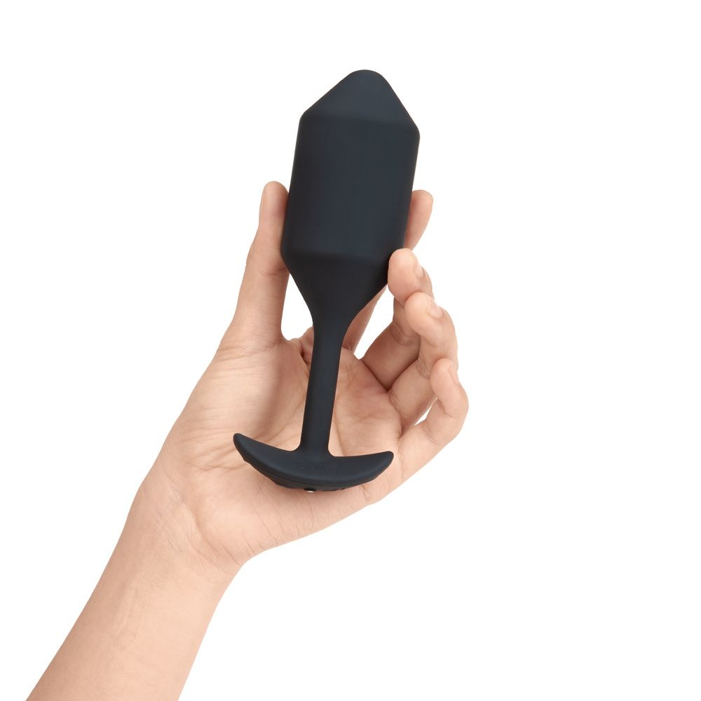 Vibrating Butt Plugs b-Vibe | Weighted & Vibrating Snug Plug 4 (X large) - Black    | Awaken My Sexuality