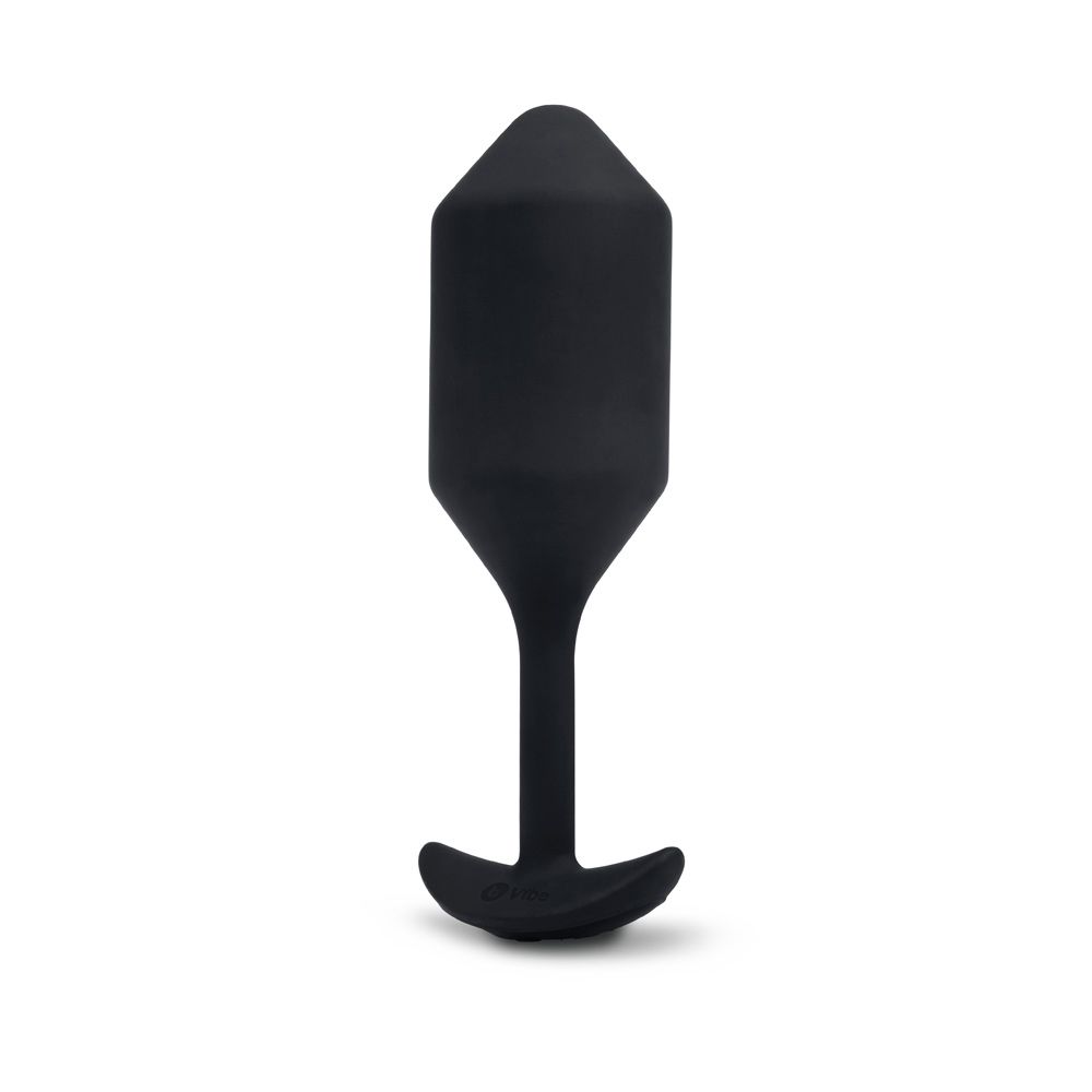 Vibrating Butt Plugs b-Vibe | Weighted & Vibrating Snug Plug 4 (X large) - Black    | Awaken My Sexuality