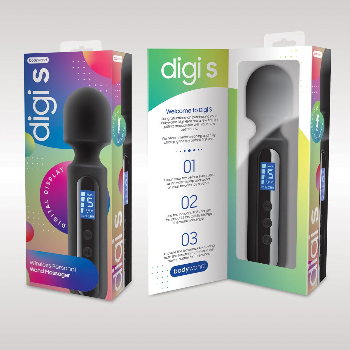  Bodywand | Digi S Wireless Personal Massager - Black    | Awaken My Sexuality