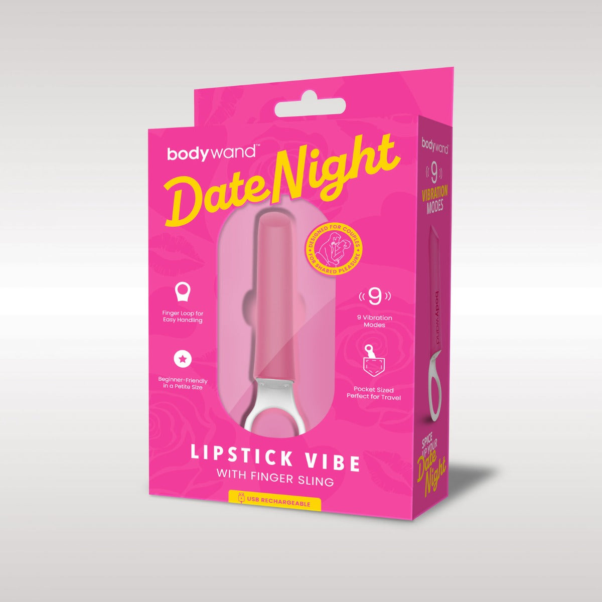Bodywand | Date Night Lipstick Vibe With Finger Sling - Pink