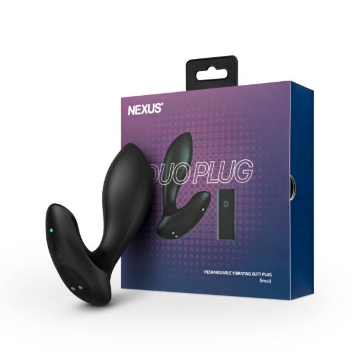 Nexus | Duo Plug Rechargeable Vibrating Small Butt Plug - Black