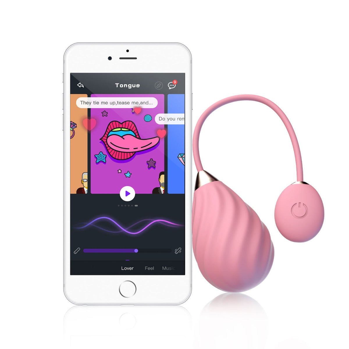 Vibrating Love Egg Magic Sundae | App-Controlled Vibrating Egg - Pink    | Awaken My Sexuality