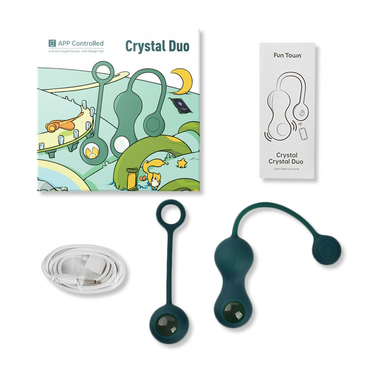 Magic Motion | Duo Smart Kegel Vibrator with Weights - Green