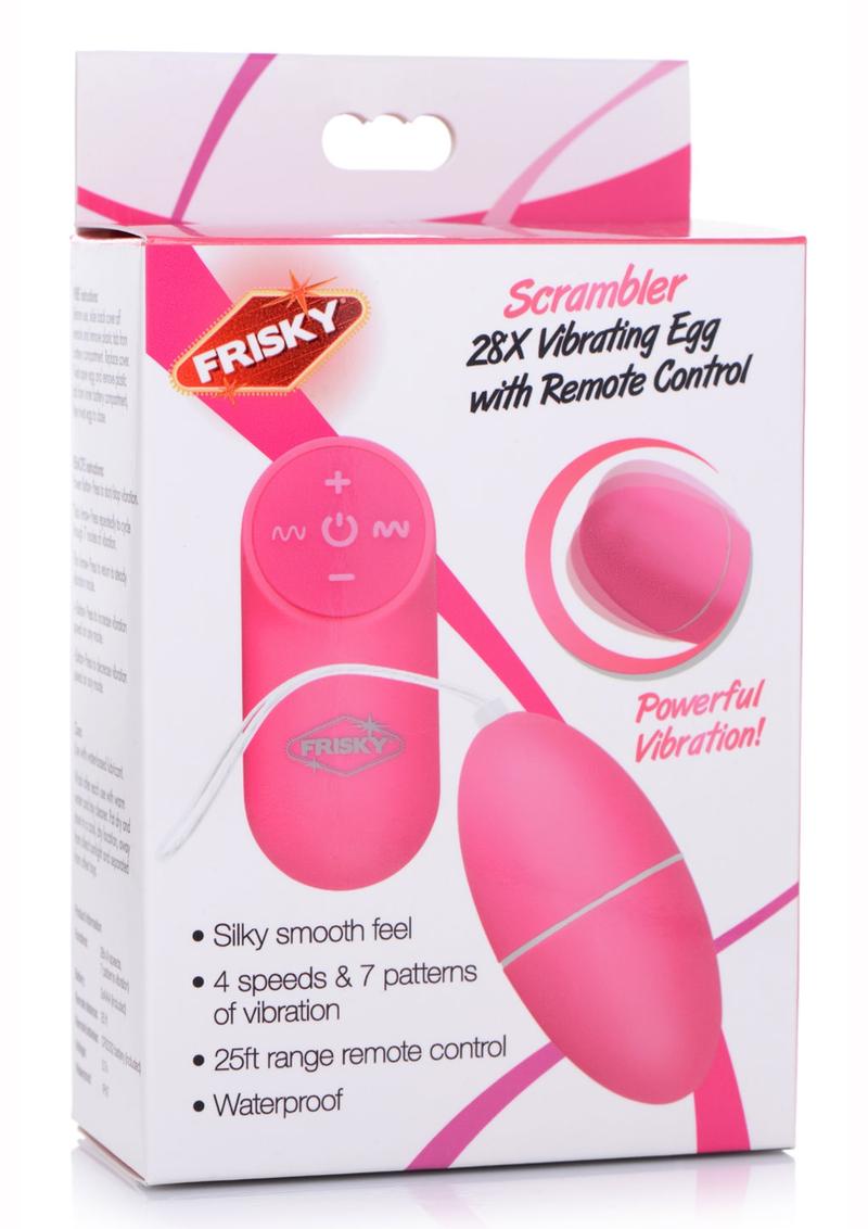  Scrambler 28X Vibrating Egg w/ Remote Control - Pink    | Awaken My Sexuality