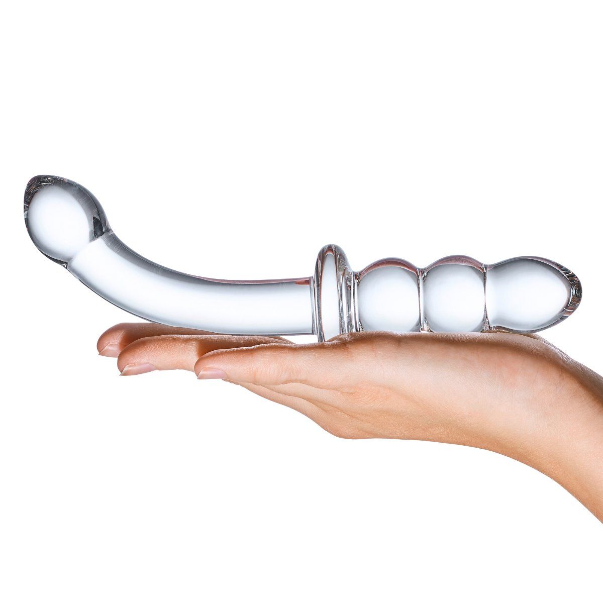 Glass Dildo 8" Glas Ribbed | G-Spot Dildo    | Awaken My Sexuality