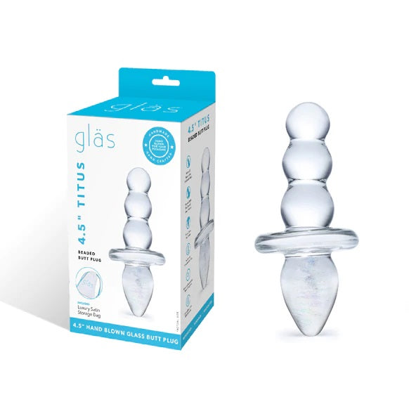 Glas | Titus Beaded 4.5 Inch - Clear