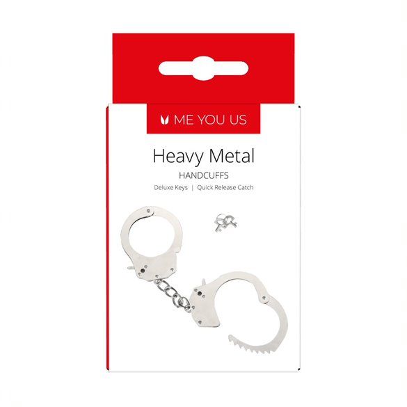 Handcuffs Me You Us | Heavy Metal Handcuffs Silver    | Awaken My Sexuality