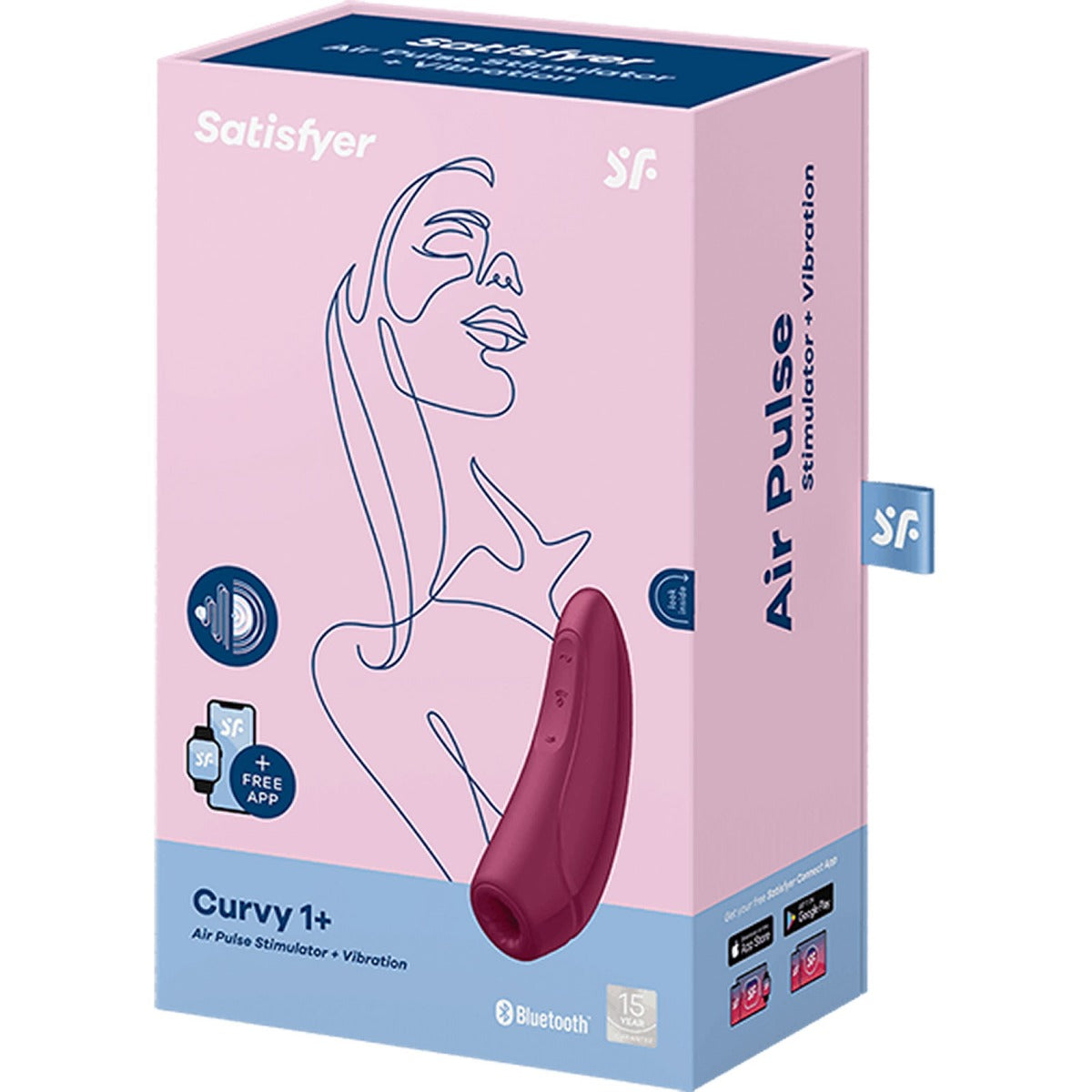 Clitoral Stimulation Satisfyer | Curvy 1+ Stimulator -  Rose    | Awaken My Sexuality