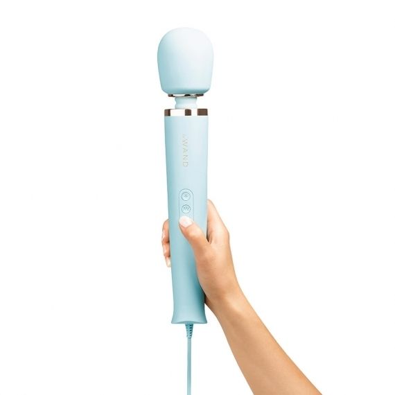 Le Wand | Powerful Plug In Vibrating Massager - Light Blue