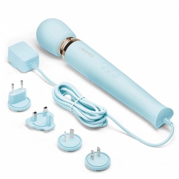 Vibrating Wands Le Wand | Powerful Plug In Vibrating Massager - Light Blue    | Awaken My Sexuality