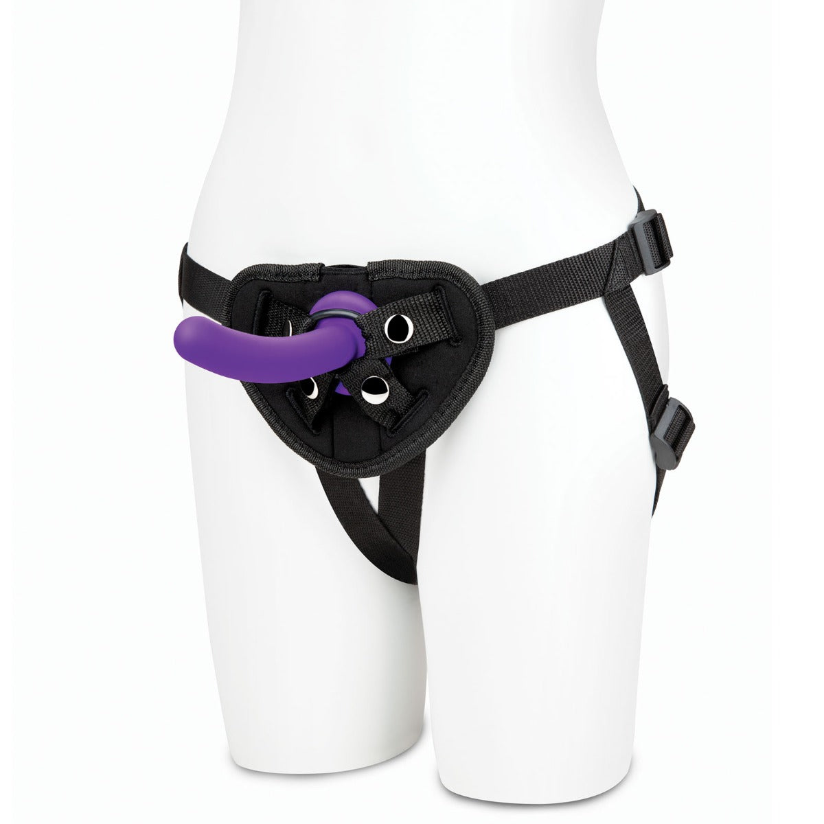 Strap-On Kits Lux Fetish | Strap-On Harness & 5 Inch Dildo Set - Black & Purple    | Awaken My Sexuality