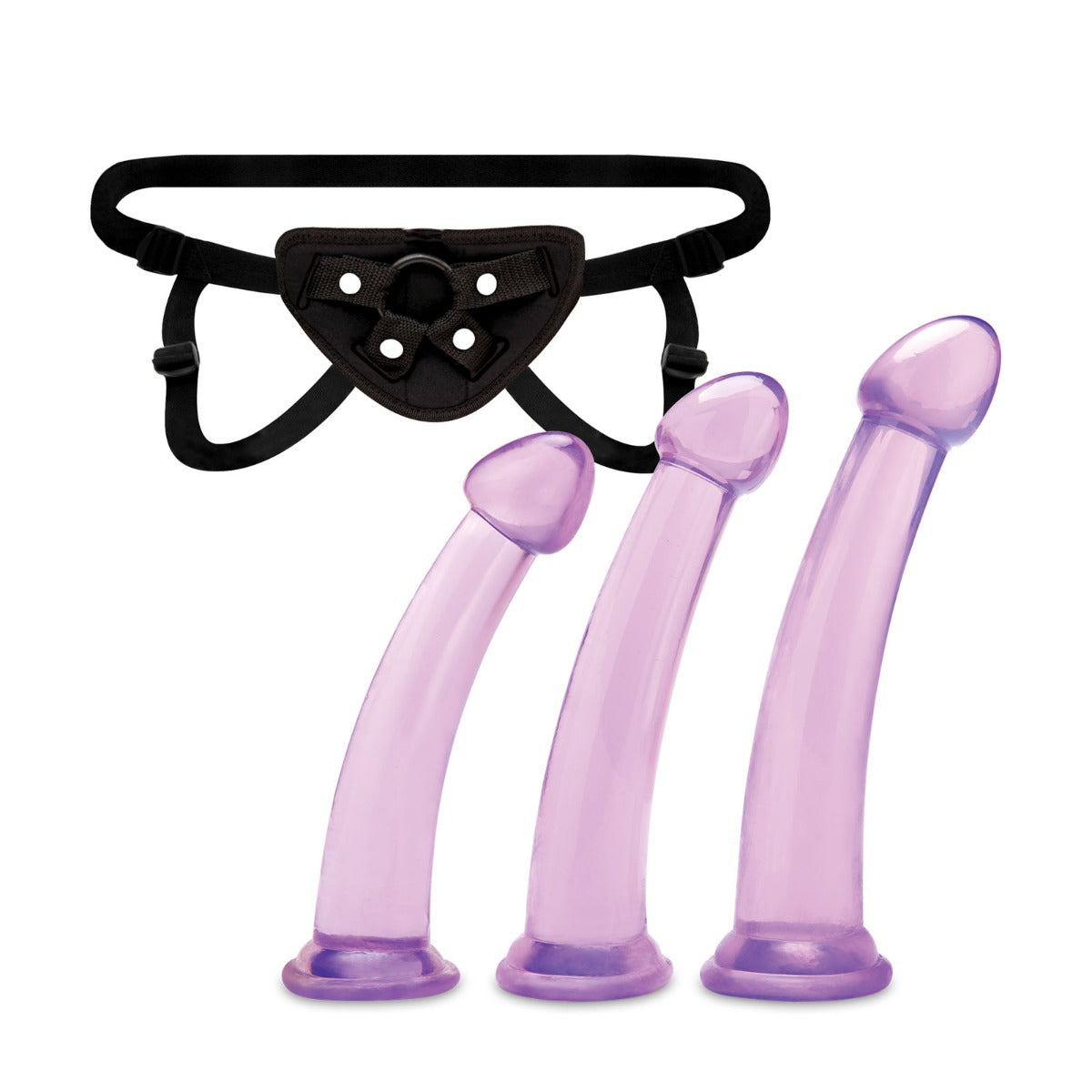 Strap-On Kits Lux Fetish | SIZE UP 4-PIECE DILDO AND HARNESS PEGGING TRAINING SET    | Awaken My Sexuality