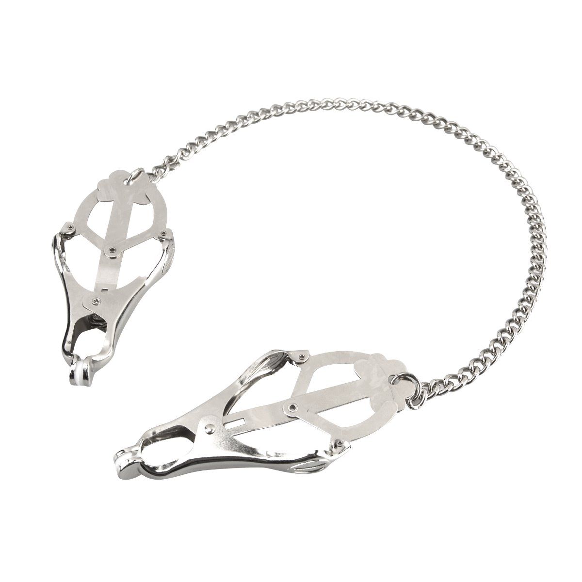 Nipple Play LUX FETISH | Japanese Clover Nipple Clamps - Silver    | Awaken My Sexuality