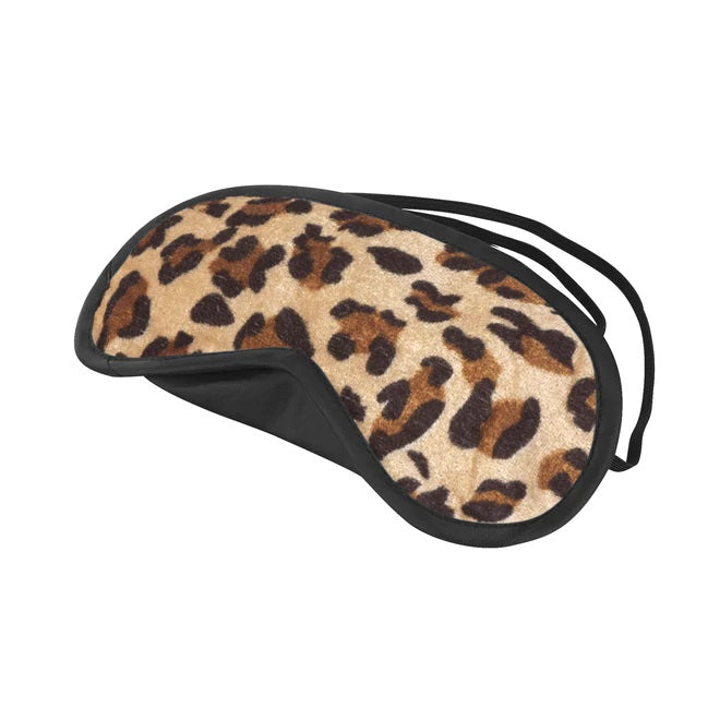 Blindfolds LUX FETISH | Peek-A-Boo Love Mask- Leopard Print    | Awaken My Sexuality