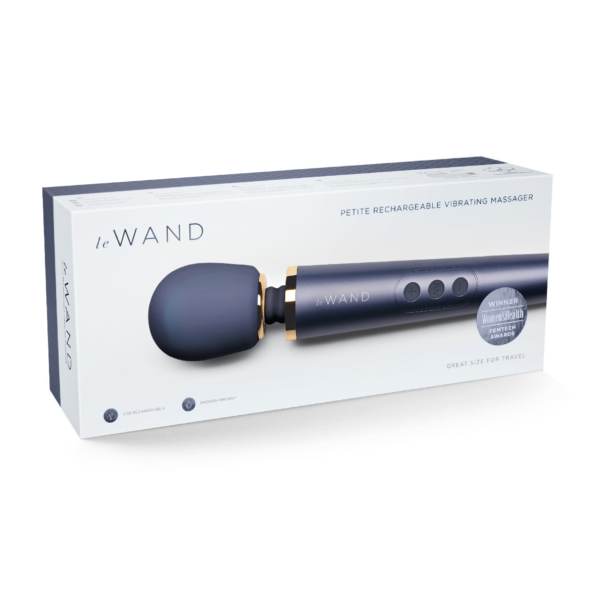 Le Wand | Petite Rechargeable Vibrating Massager - Navy
