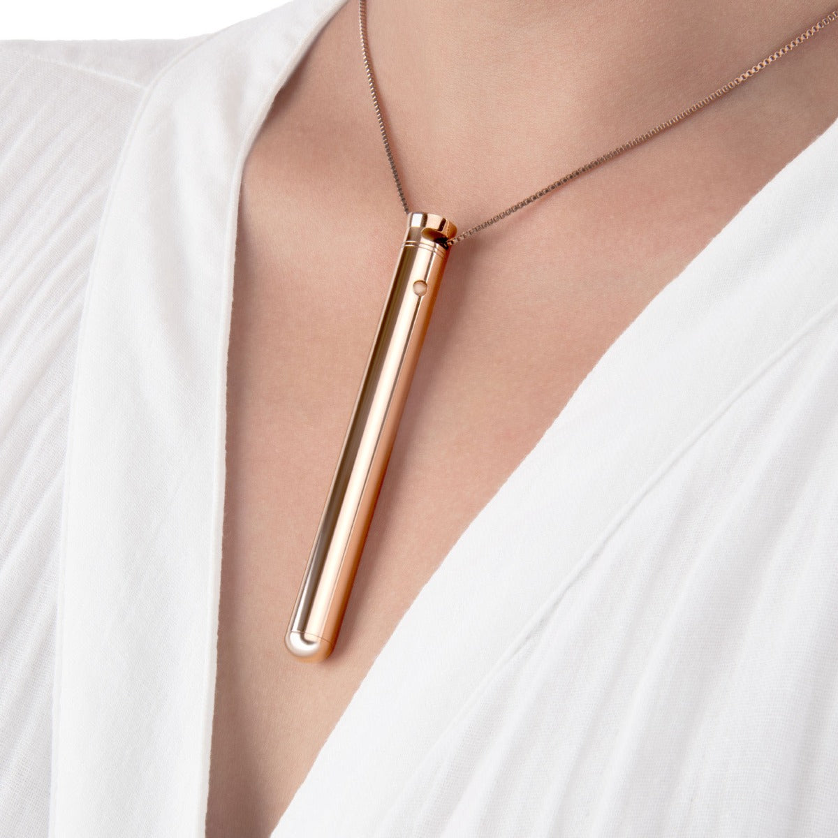  Le Wand | Necklace Rechargeable Vibe in Rose Gold    | Awaken My Sexuality