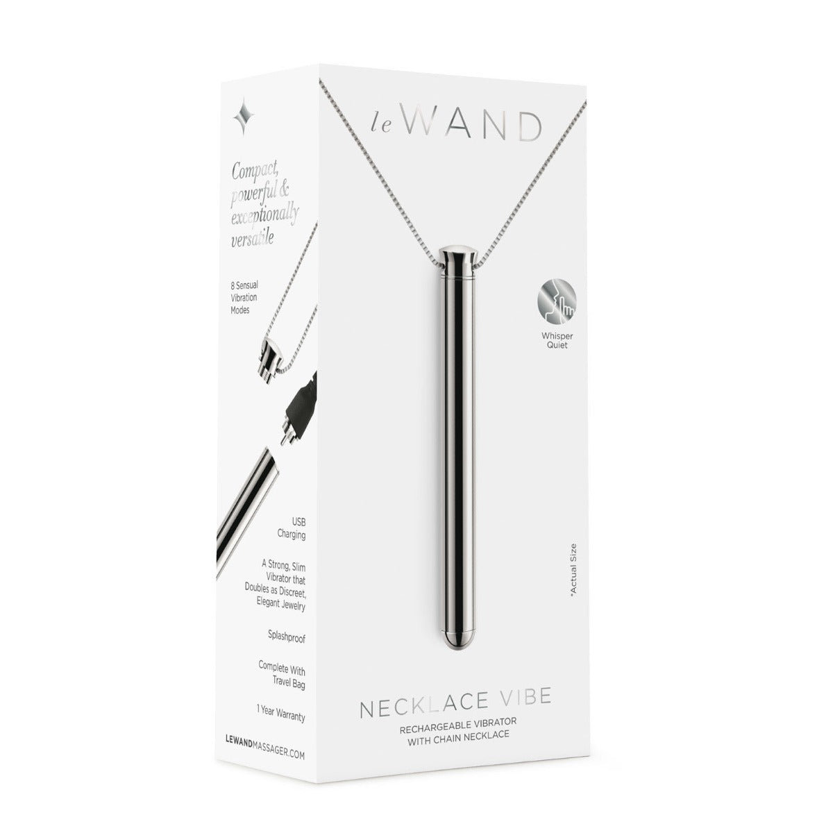 Le Wand | Necklace Rechargeable Vibe in Silver
