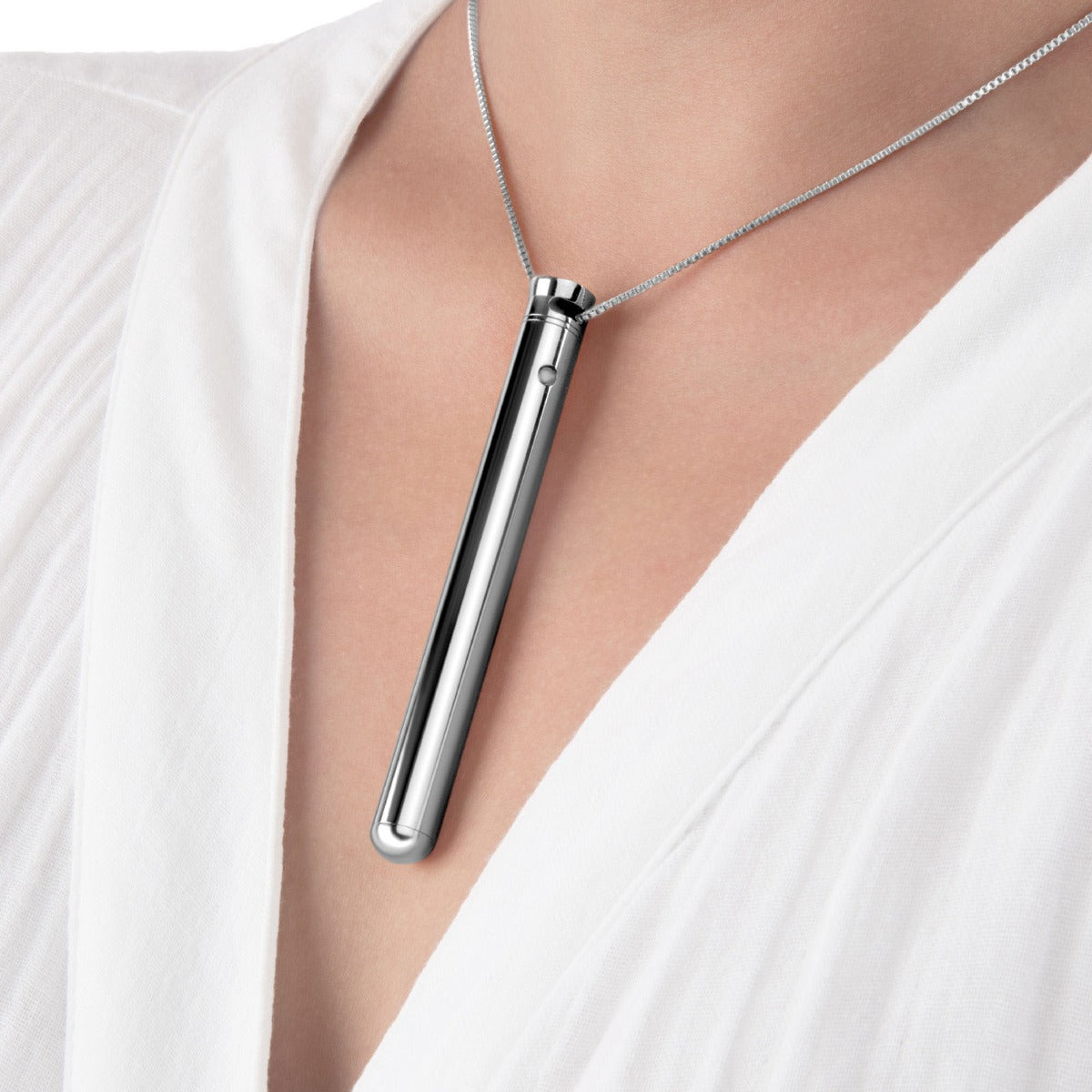  Le Wand | Necklace Rechargeable Vibe in Silver    | Awaken My Sexuality