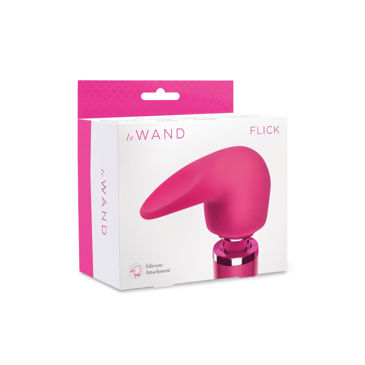 Vibrating Wands Le Wand | Flick Flexible Silicone Attachment - Hot Pink    | Awaken My Sexuality