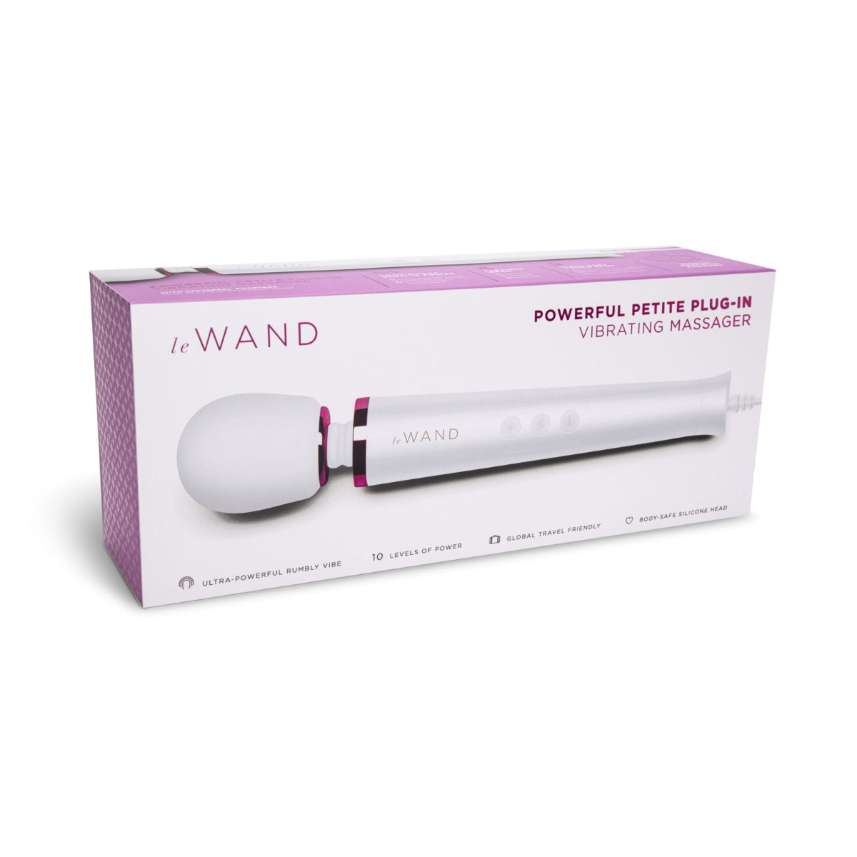 Le Wand | Powerful Petite Plug In Vibrating Massager - White