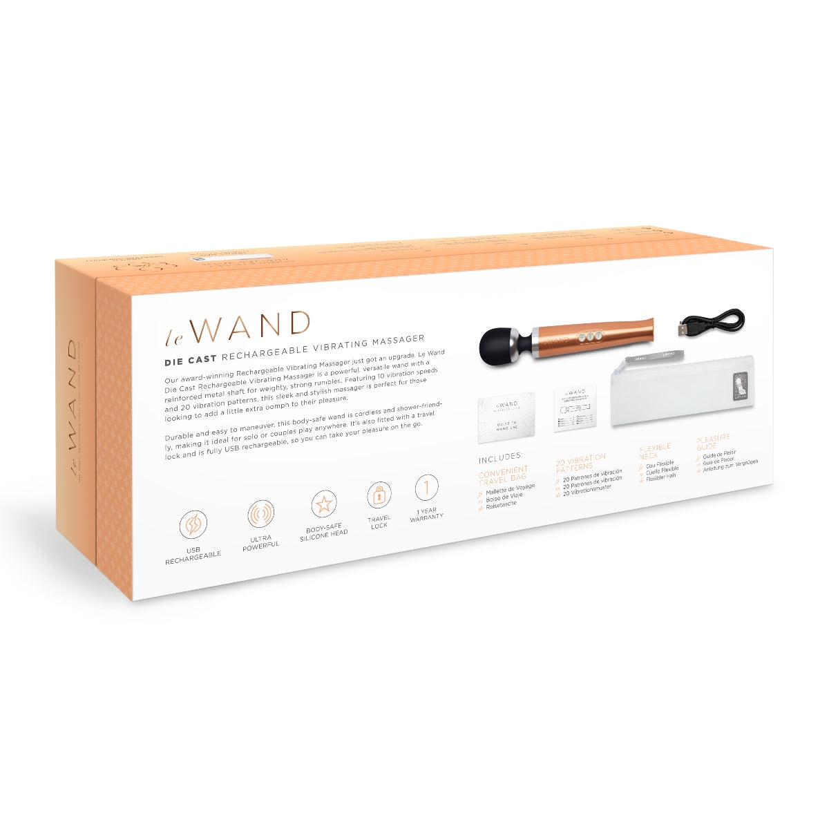  LE WAND | DIE CAST RECHARGEABLE MASSAGER - ROSE GOLD    | Awaken My Sexuality