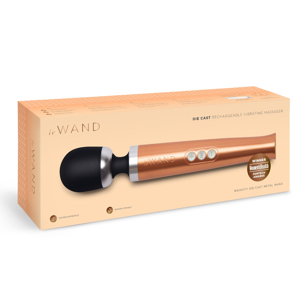 LE WAND | DIE CAST RECHARGEABLE MASSAGER - ROSE GOLD