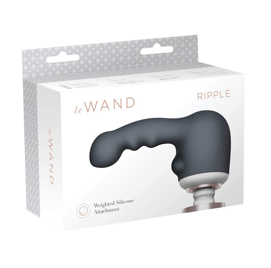 Le Wand | Ripple Weighted Silicone Attachment - Grey